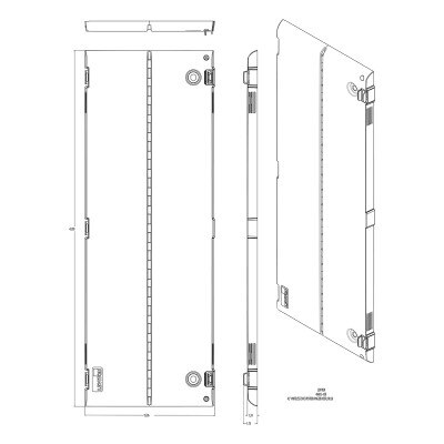 Leviton Vented Plastic Hinged Door (6 Pack), 42-In.
